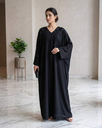 Premium Black Nida Abaya