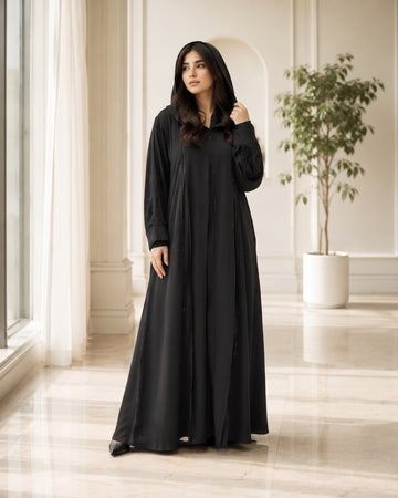 Amani Crystal Front Open Abaya