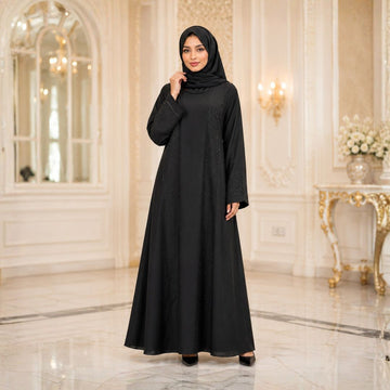 Black Stone Work Abaya 2