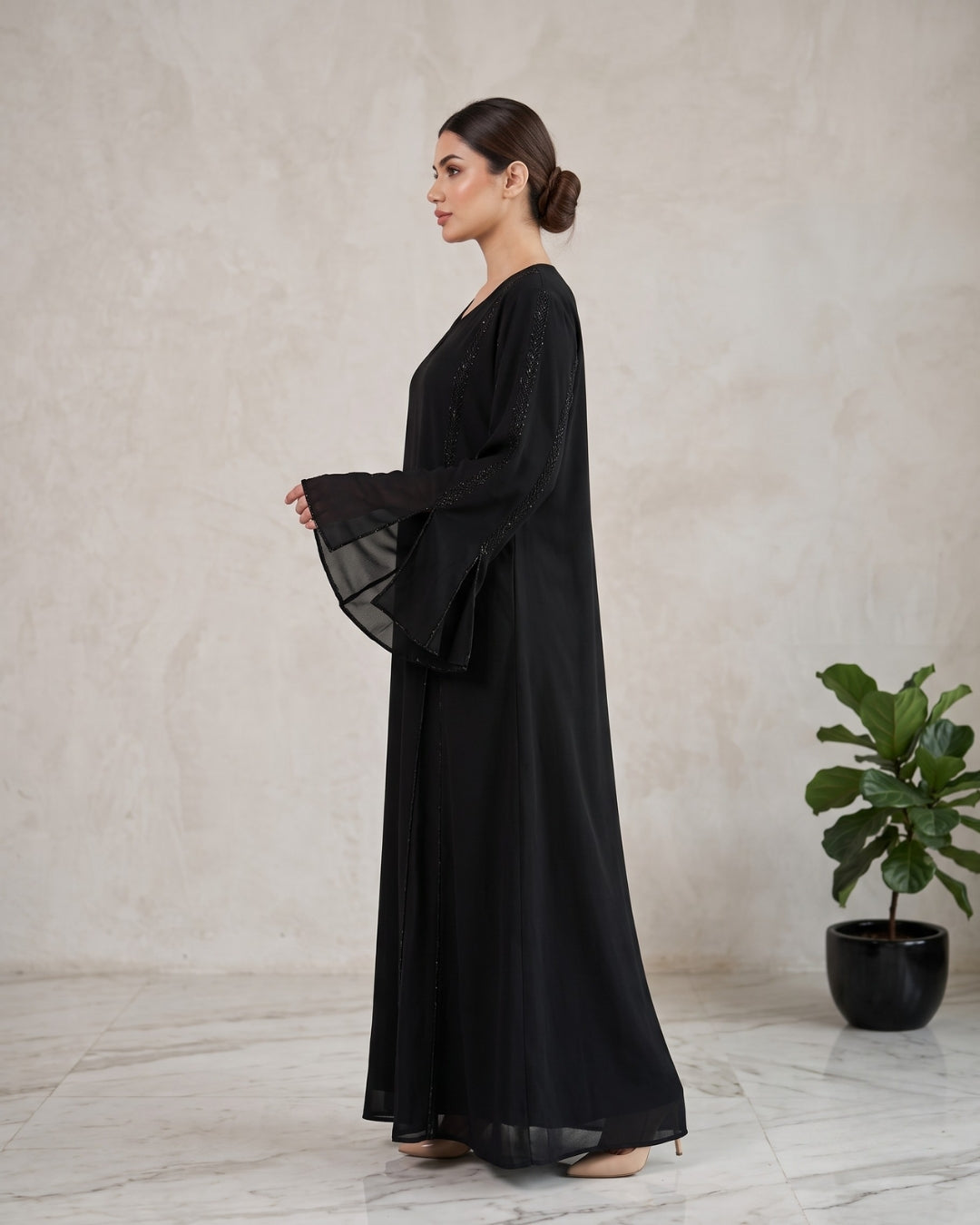 Premium Black Arabian Abaya