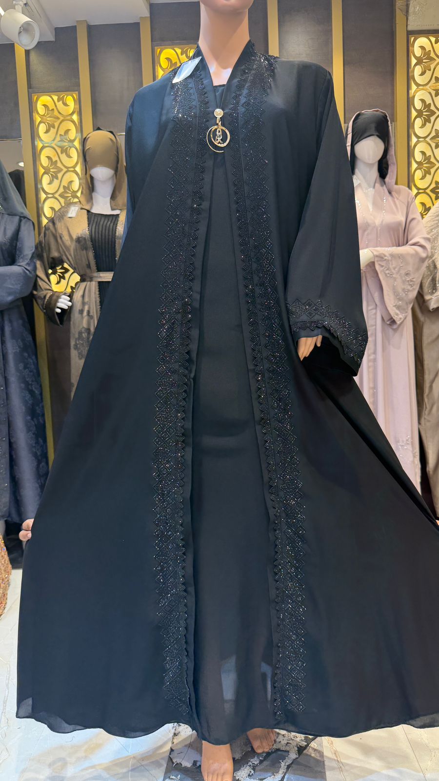 Premium Black Arabian Abaya